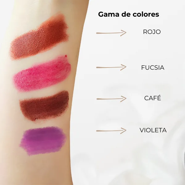 PALETA DE COLORES LABIALES